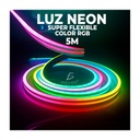 Tira LED tipo NEON RGB 5m IP65 con control