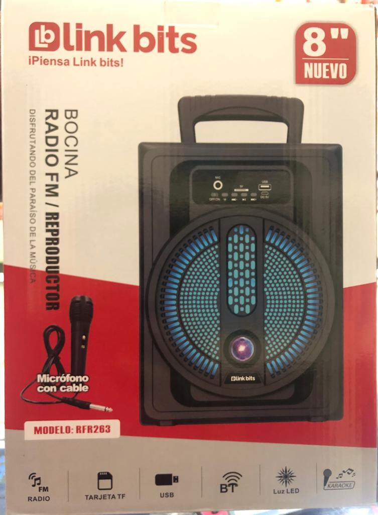 Bocina Link Bits 8" con microfono RFR263/SA8056T