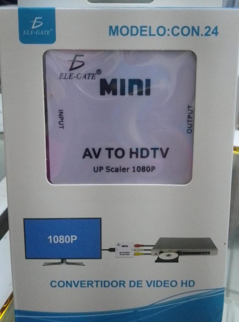 Convertidor Adaptador de RCA a Hdmi 720p 1080p Video con. 24
